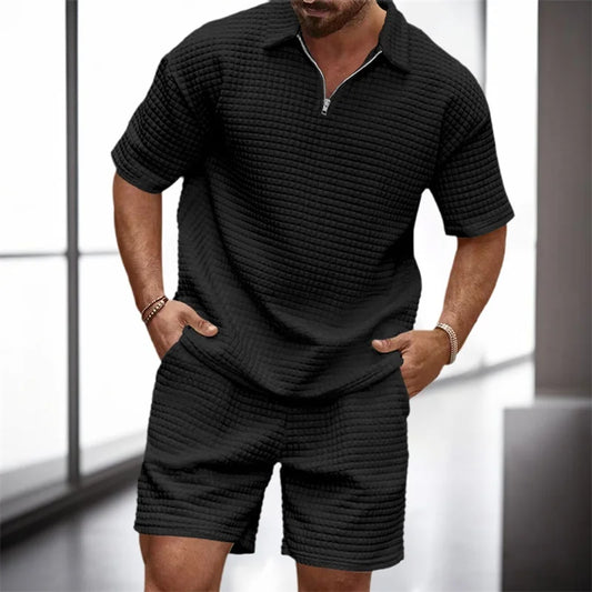 Men's Casual Summer Set – Tee & Shorts